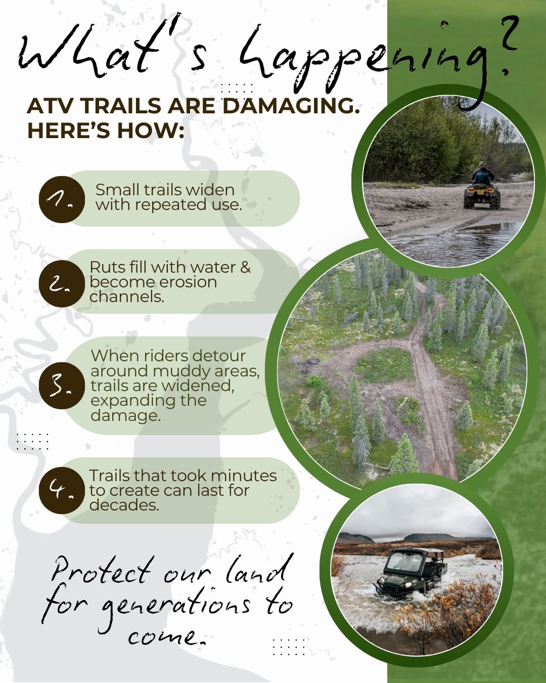 Erosion control post #1